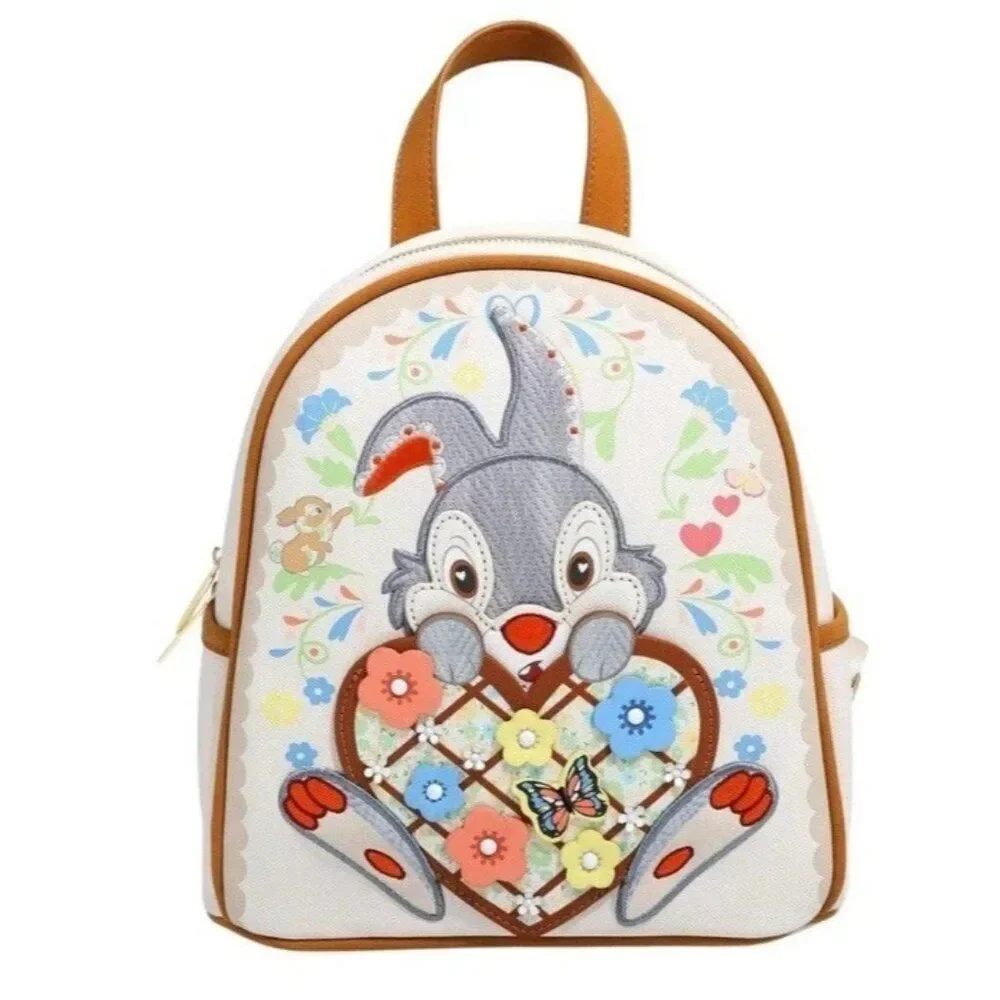 Danielle Nicole Disney Thumper Loves Miss Bunny Backpack Bambi Embroidered NWT